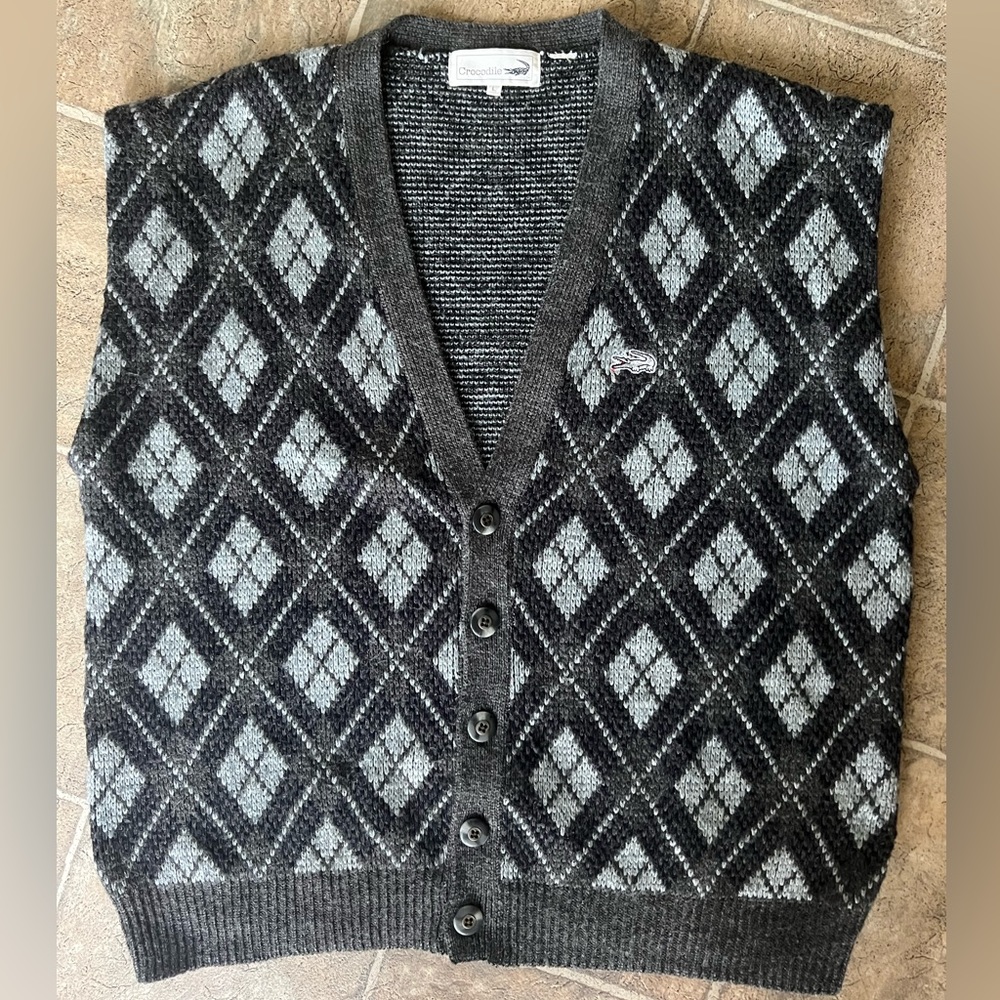 Vintage Crocodile Brand Sweater Vest